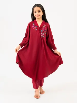 2 Piece Lawn Suit-Embroidered