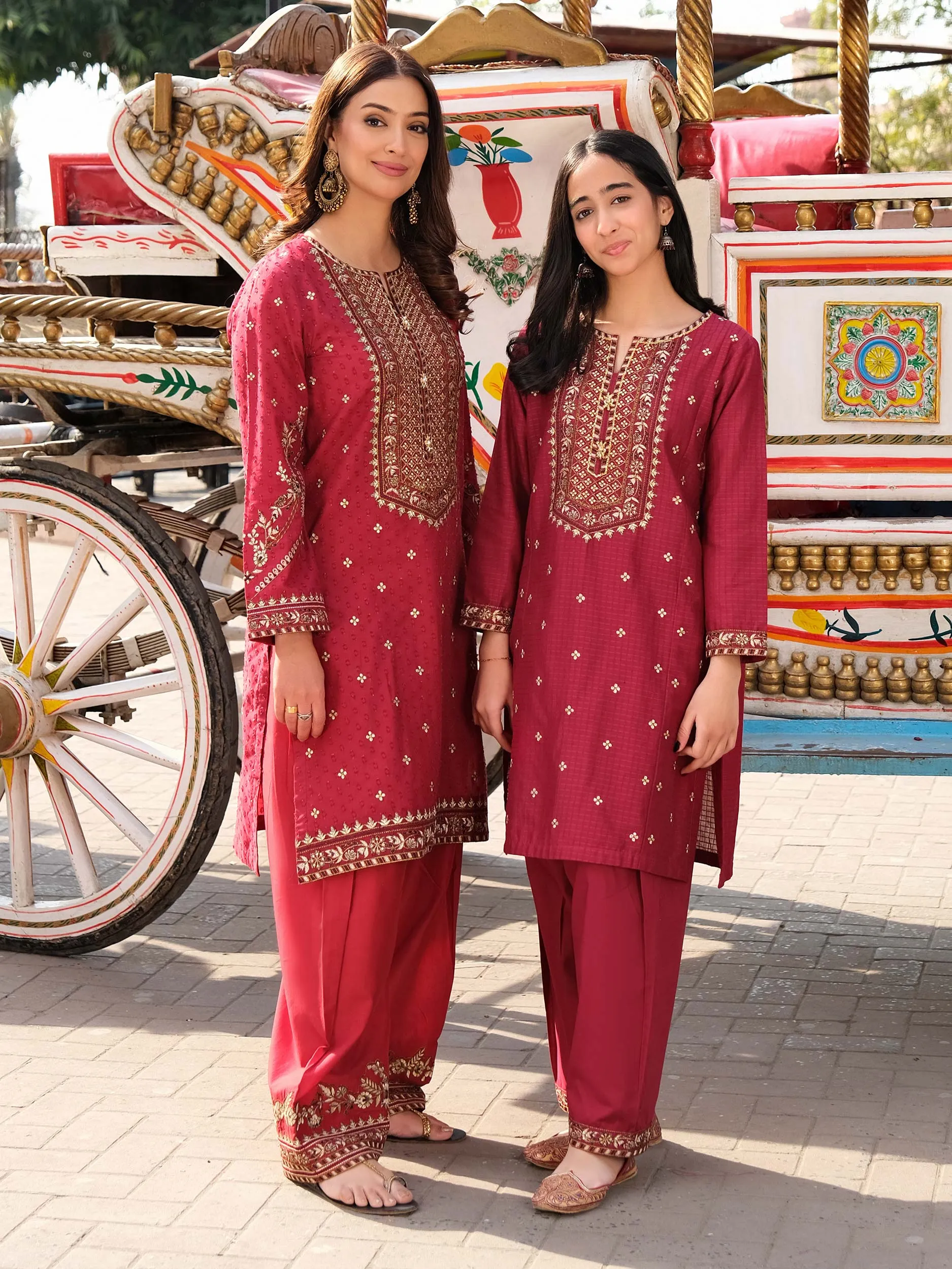 2 Piece Lawn Suit-Embroidered