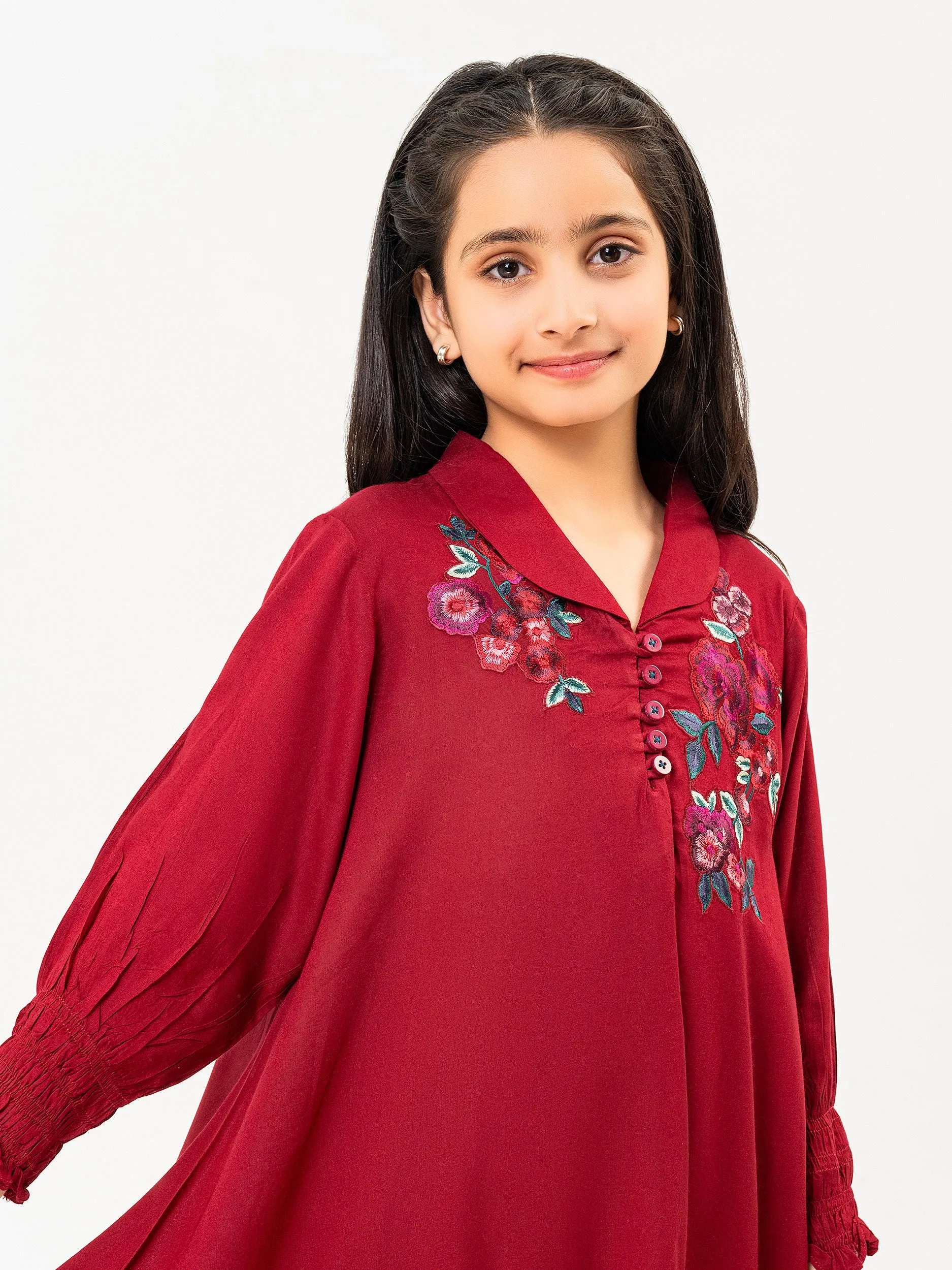 2 Piece Lawn Suit-Embroidered