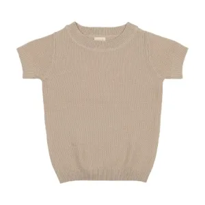 Analogie Taupe SS Crewneck Sweater