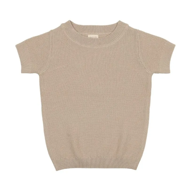 Analogie Taupe SS Crewneck Sweater