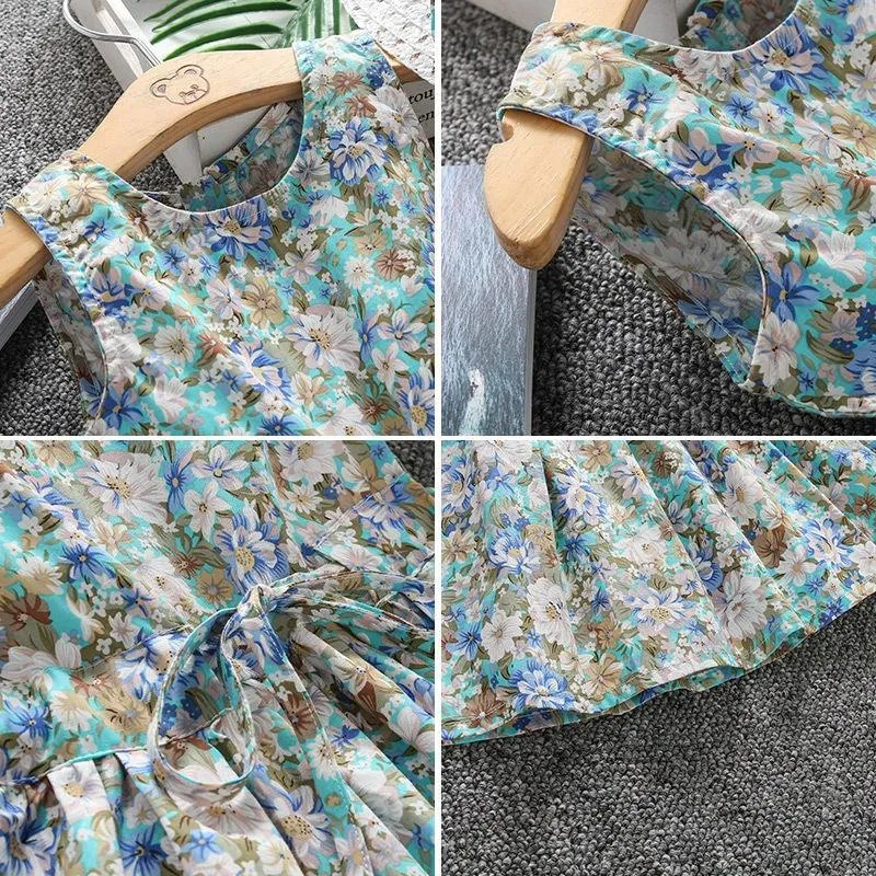 Baby Girl Dress & Hat Summer 2 piece set