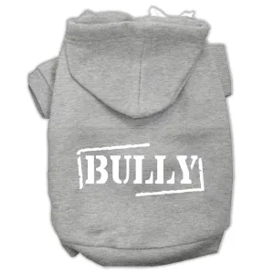 Bully Screen Printed Pet Hoodies Grey Size Xs (8)