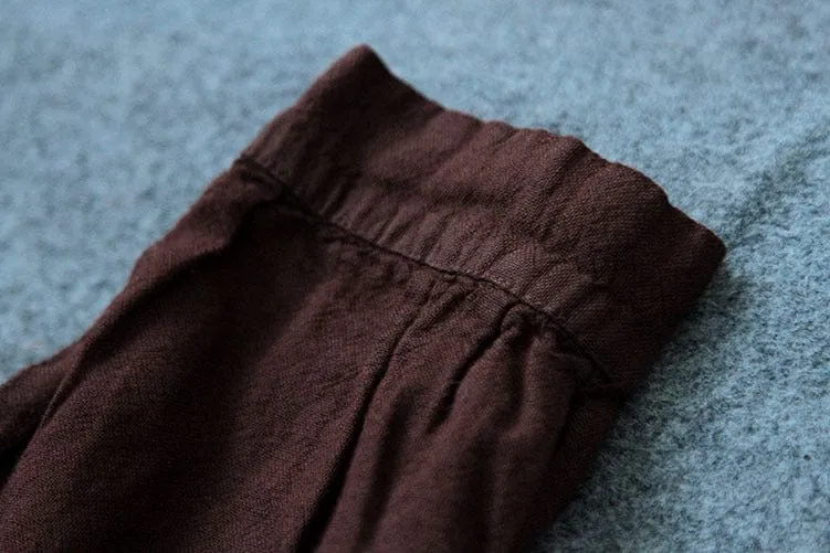 Cotton And Linen Brown Vintage Cardigan | Lotus