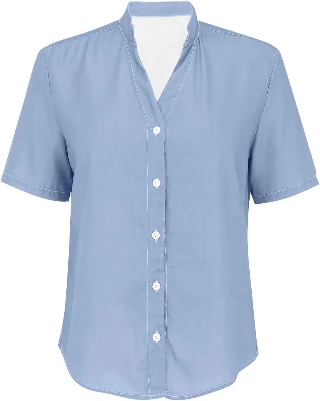 Cotton Linen Shirts for Women Summer Button Down Tops Short Sleeve Dressy Casual Blouses Bohemian Gauze Tshirts