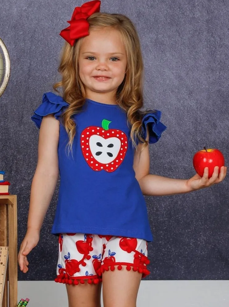Cute To The Core Pom Pom Short Set