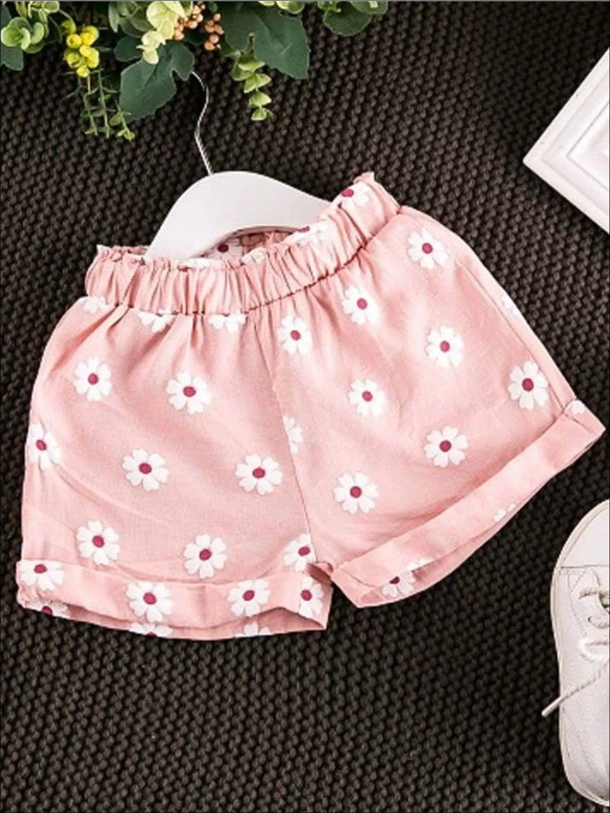 Cutesy Daisy Shorts Set