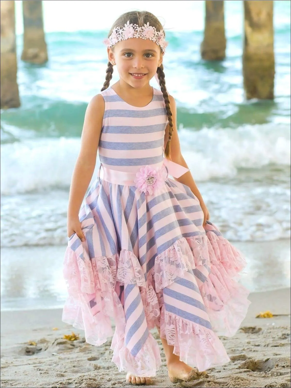 Effortless Striped Handkerchief Dress