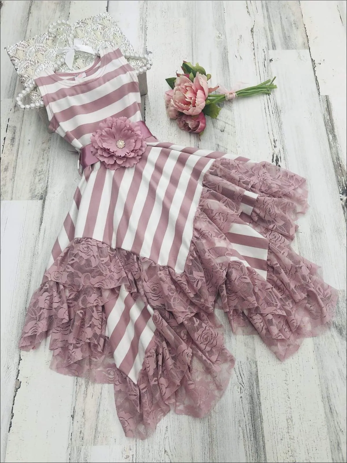 Effortless Striped Handkerchief Dress