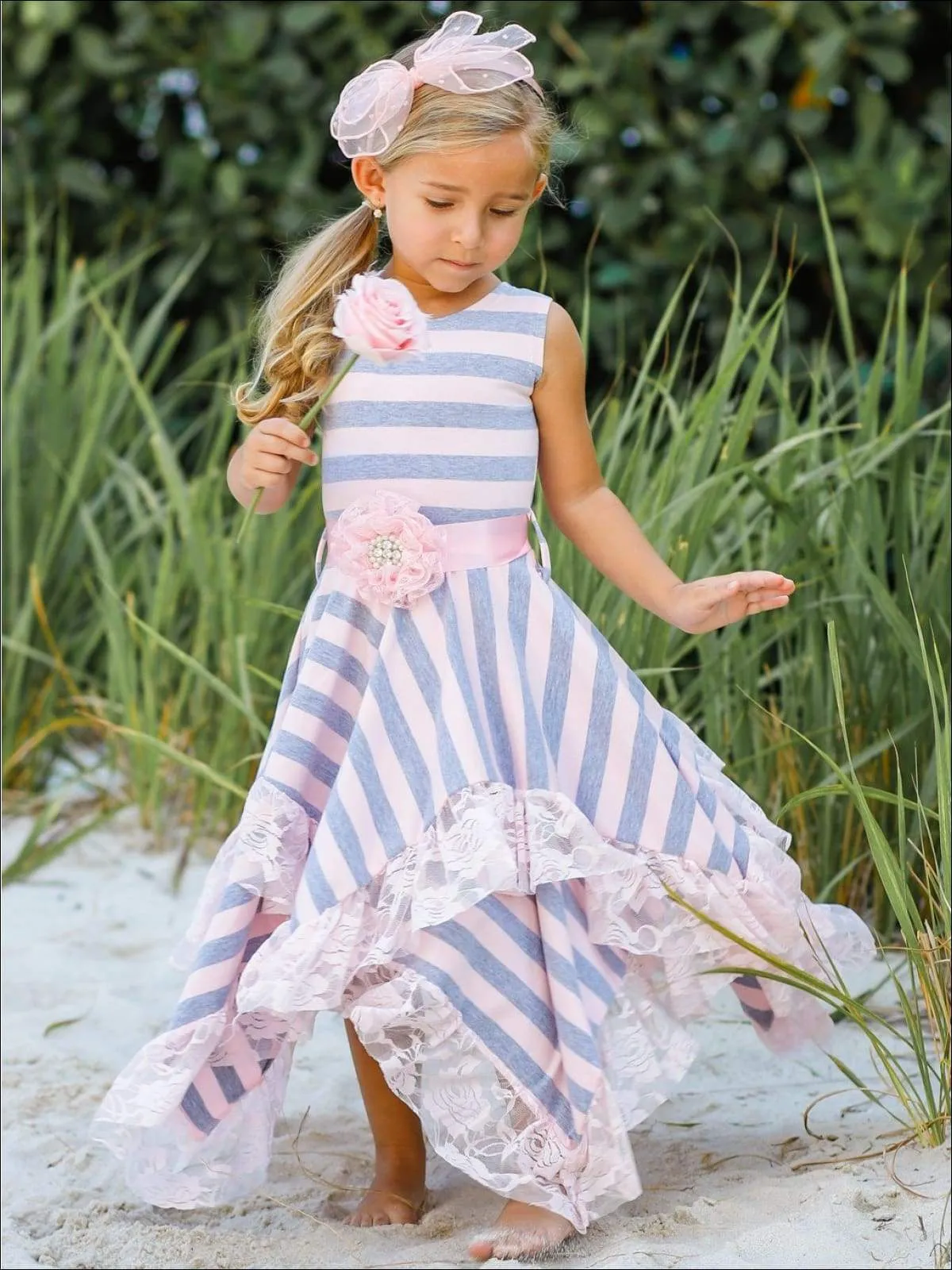Effortless Striped Handkerchief Dress