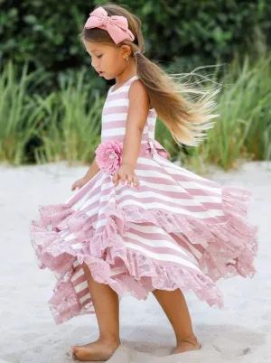 Effortless Striped Handkerchief Dress