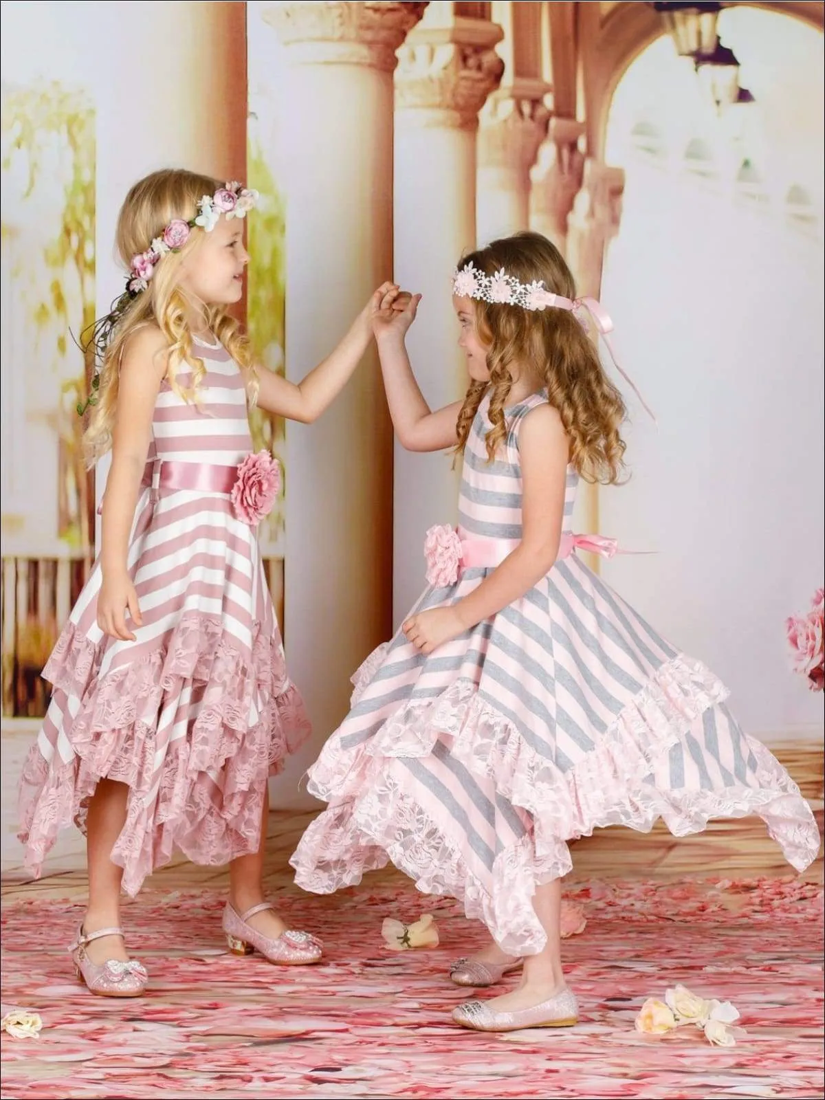 Effortless Striped Handkerchief Dress