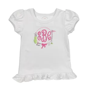 Girls Golf Embroidered Shirt