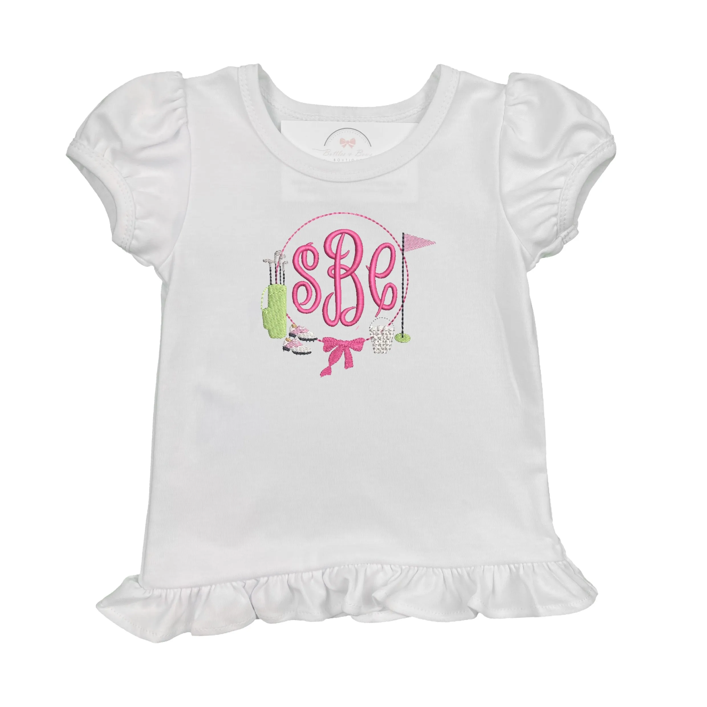 Girls Golf Embroidered Shirt