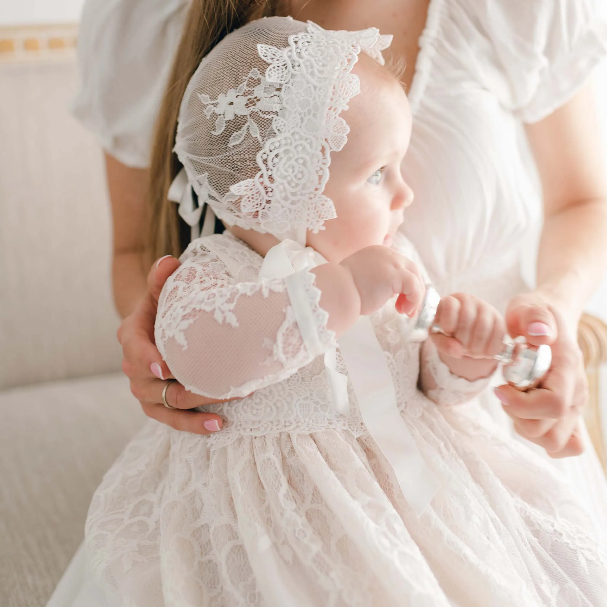 Juliette Christening Gown & Bonnet