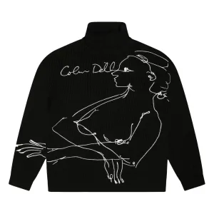 KidSuper embroidered sweater, black