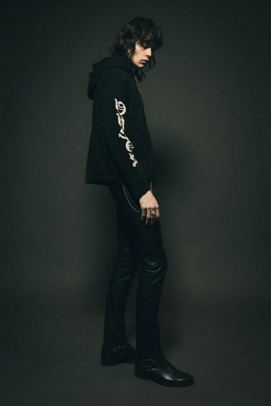 OTHER Sleeve Print Zeppelin Hoodie