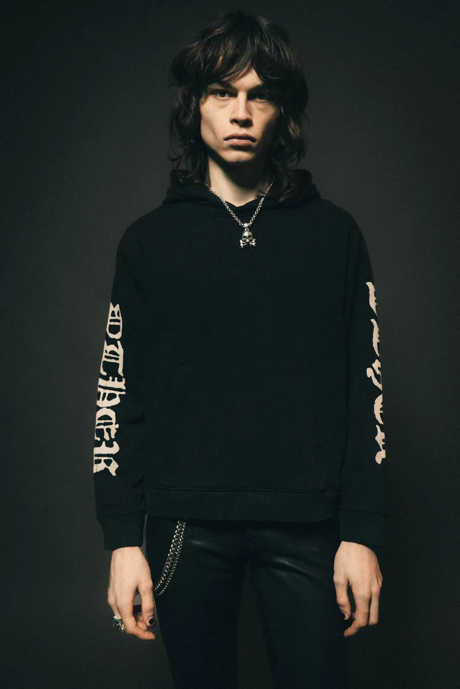 OTHER Sleeve Print Zeppelin Hoodie