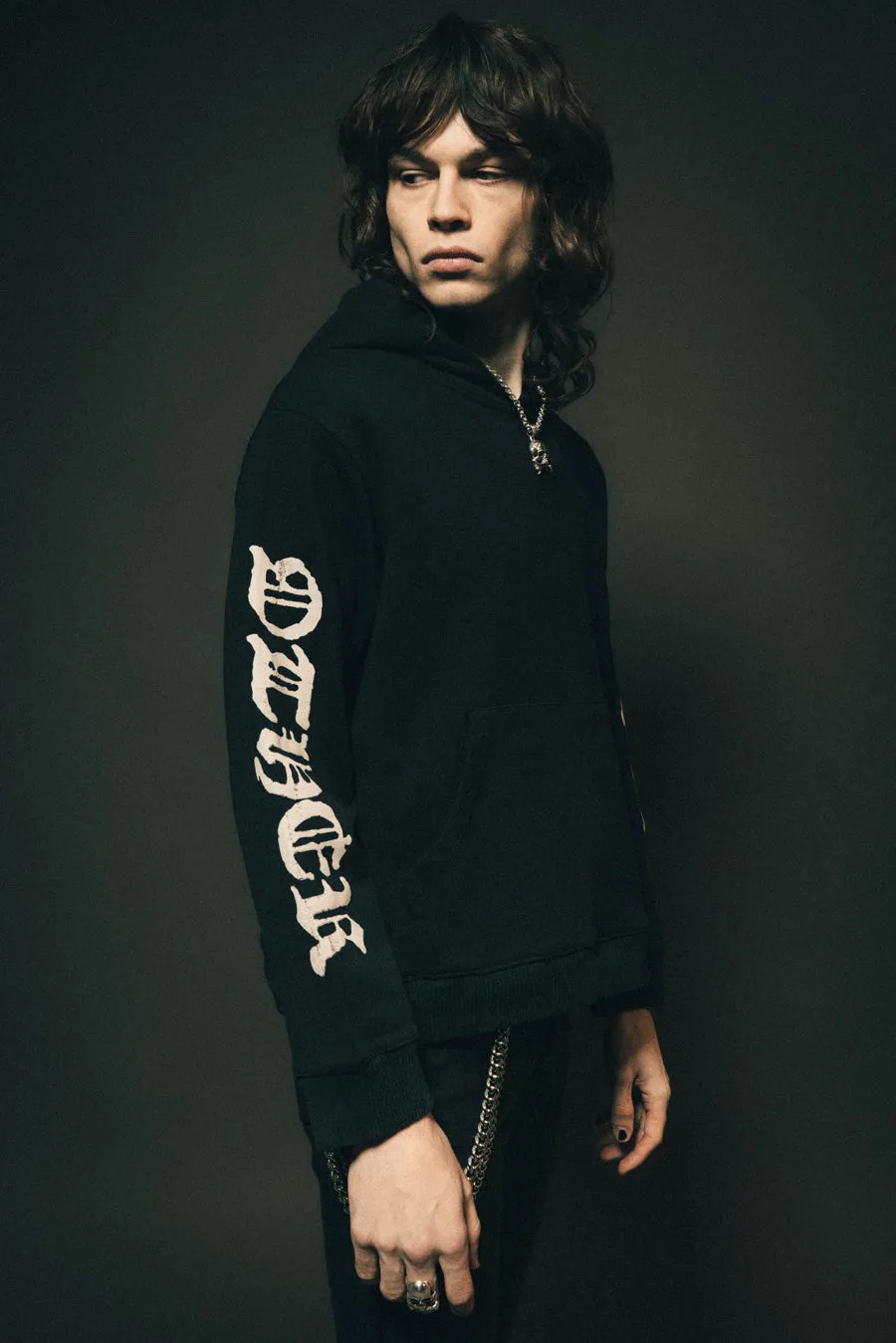 OTHER Sleeve Print Zeppelin Hoodie