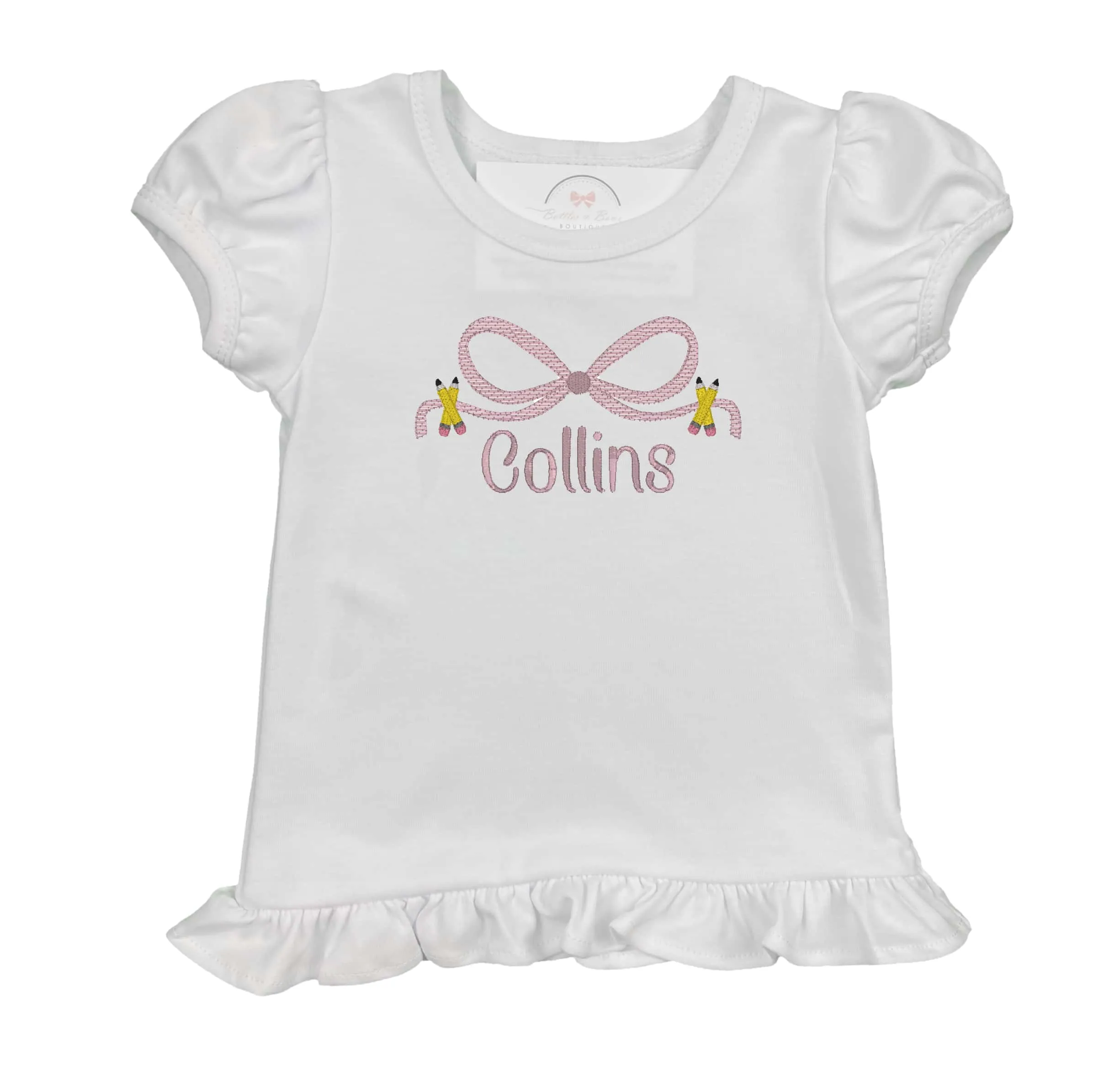 Pencil & Bow Embroidered Shirt
