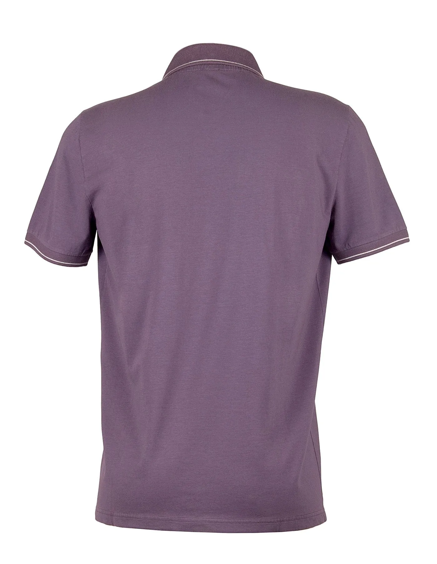 Piacenza Pure Cotton Soft Mauve Short  Sleeve Polo Shirt