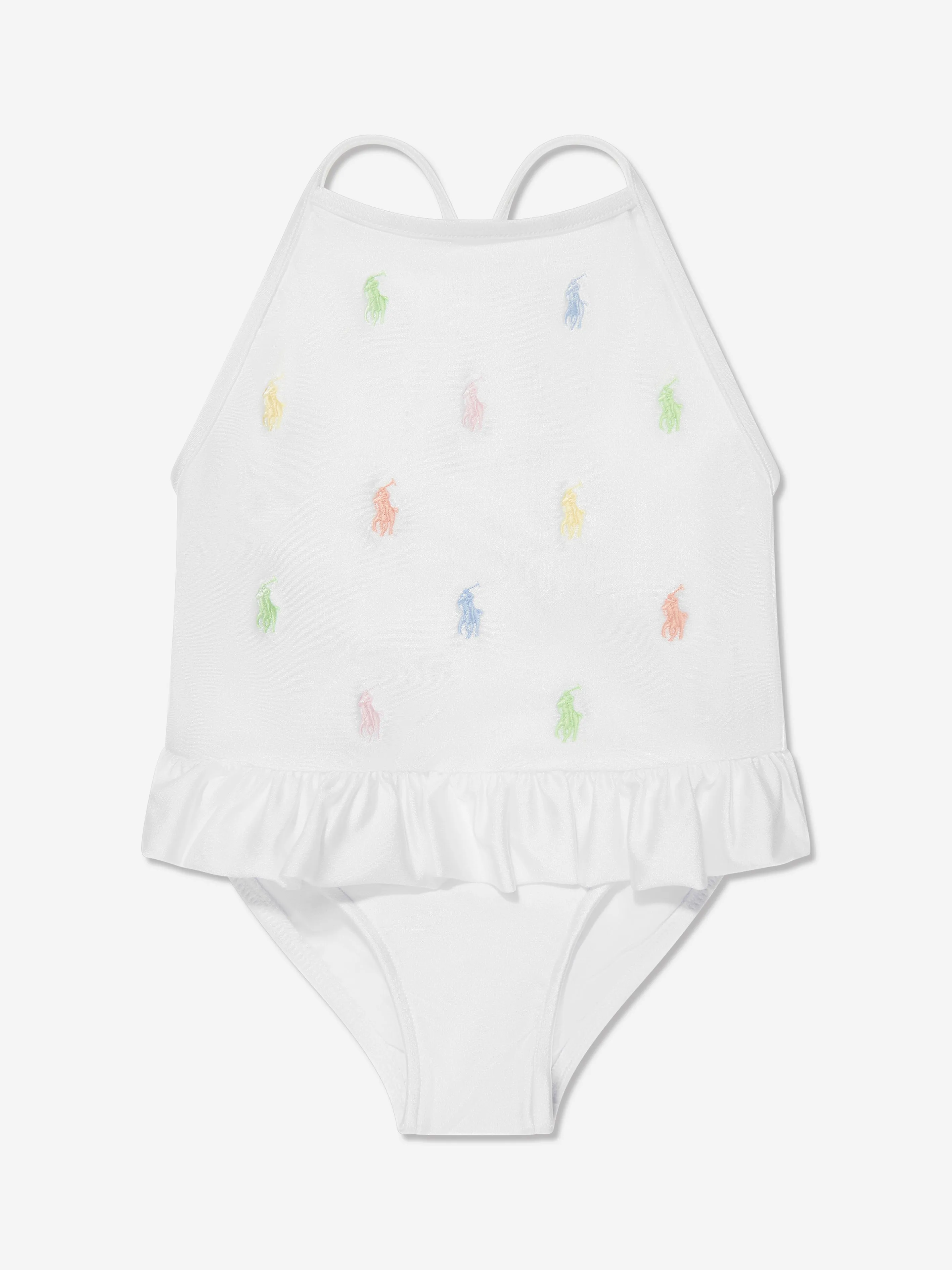 Ralph Lauren Baby Girls Embroidered Logo Swimsuit