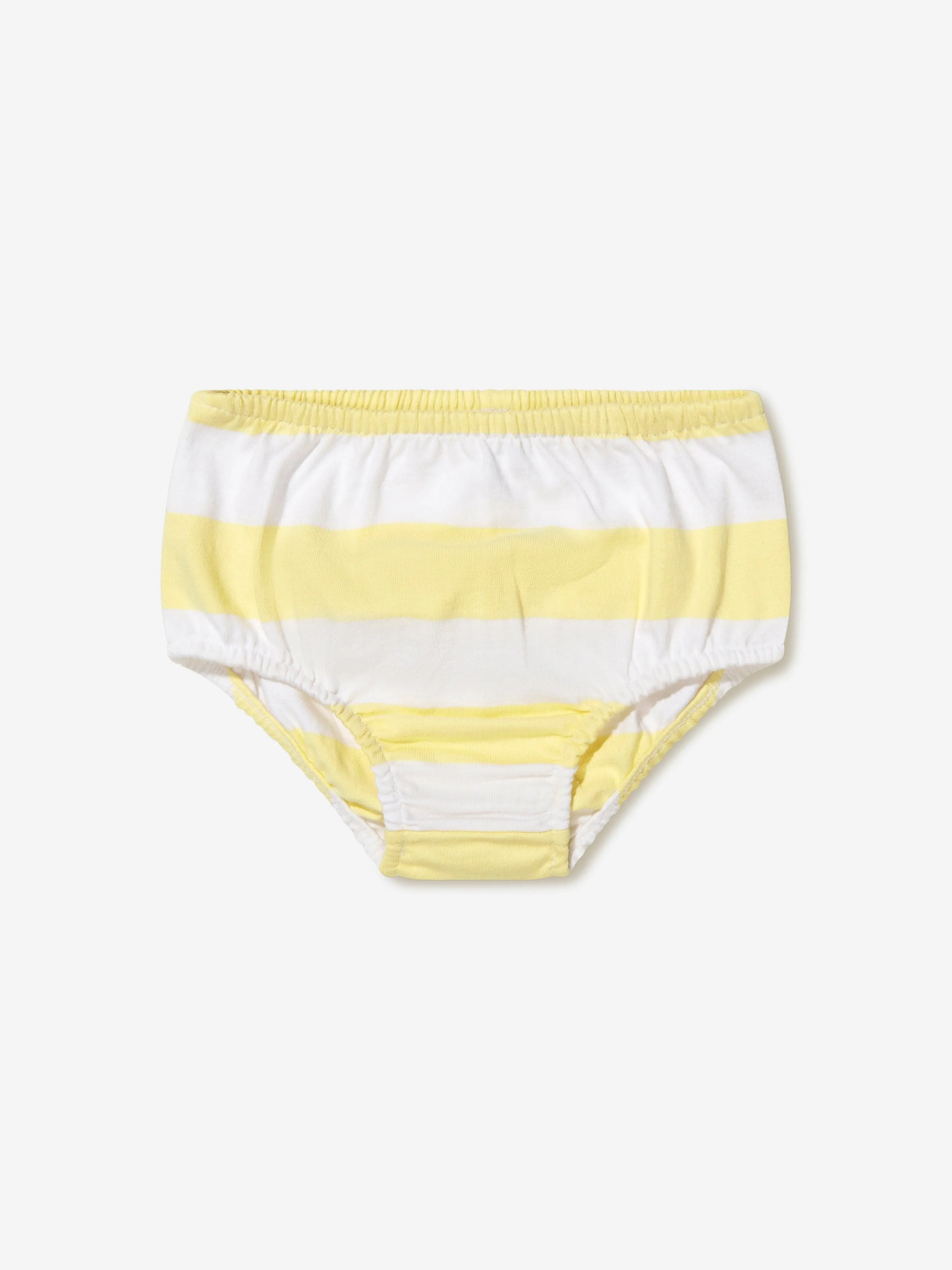 Ralph Lauren Baby Girls Striped Rugby Dress in Yellow