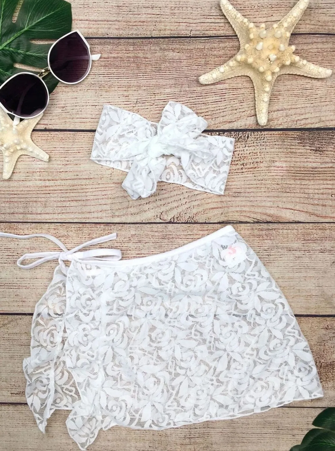 Sarong Sweetie Cover Up and Bow Headband Set