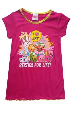 Shopkins Girls Polly Popcorn Apple Blossom Nightwear Sleepwear 2 to 8 Years
