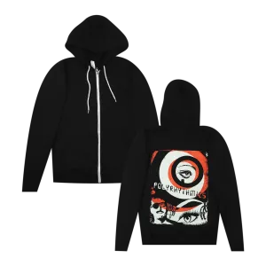 Spy Black Zip-Up Hoodie