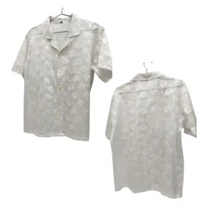 SS24 Rework/Upcycled Lace Shirt from Vintage Curtains