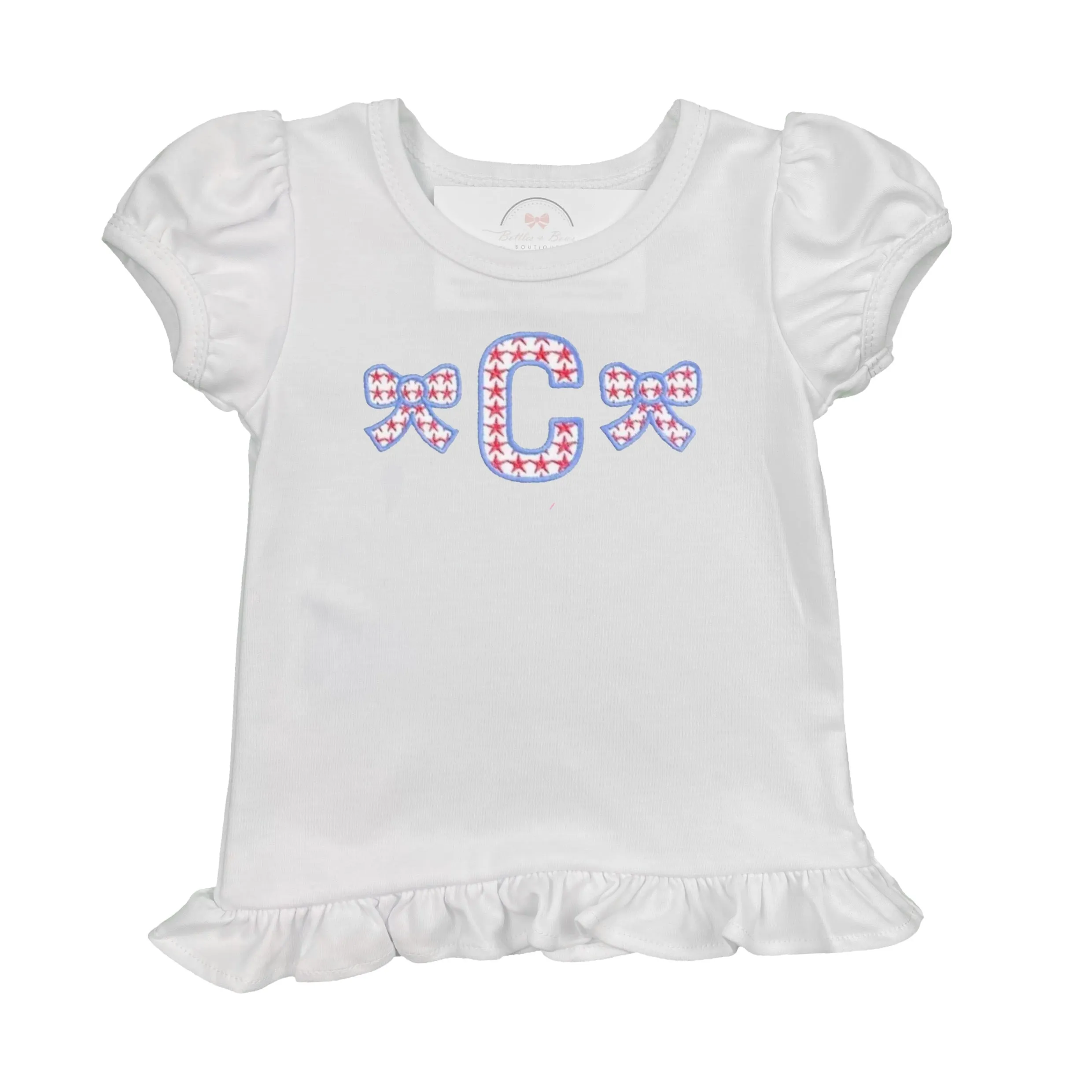 Stars & Bows Embroidered Shirt
