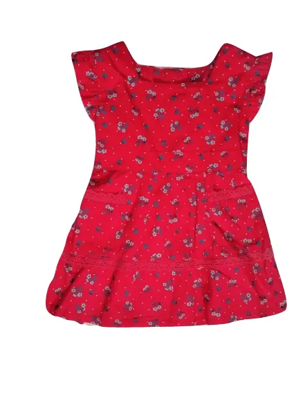 Tu Baby Girls Red Floral Dress