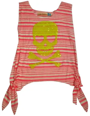Vintage Havana Girls Side Tie Striped Tank