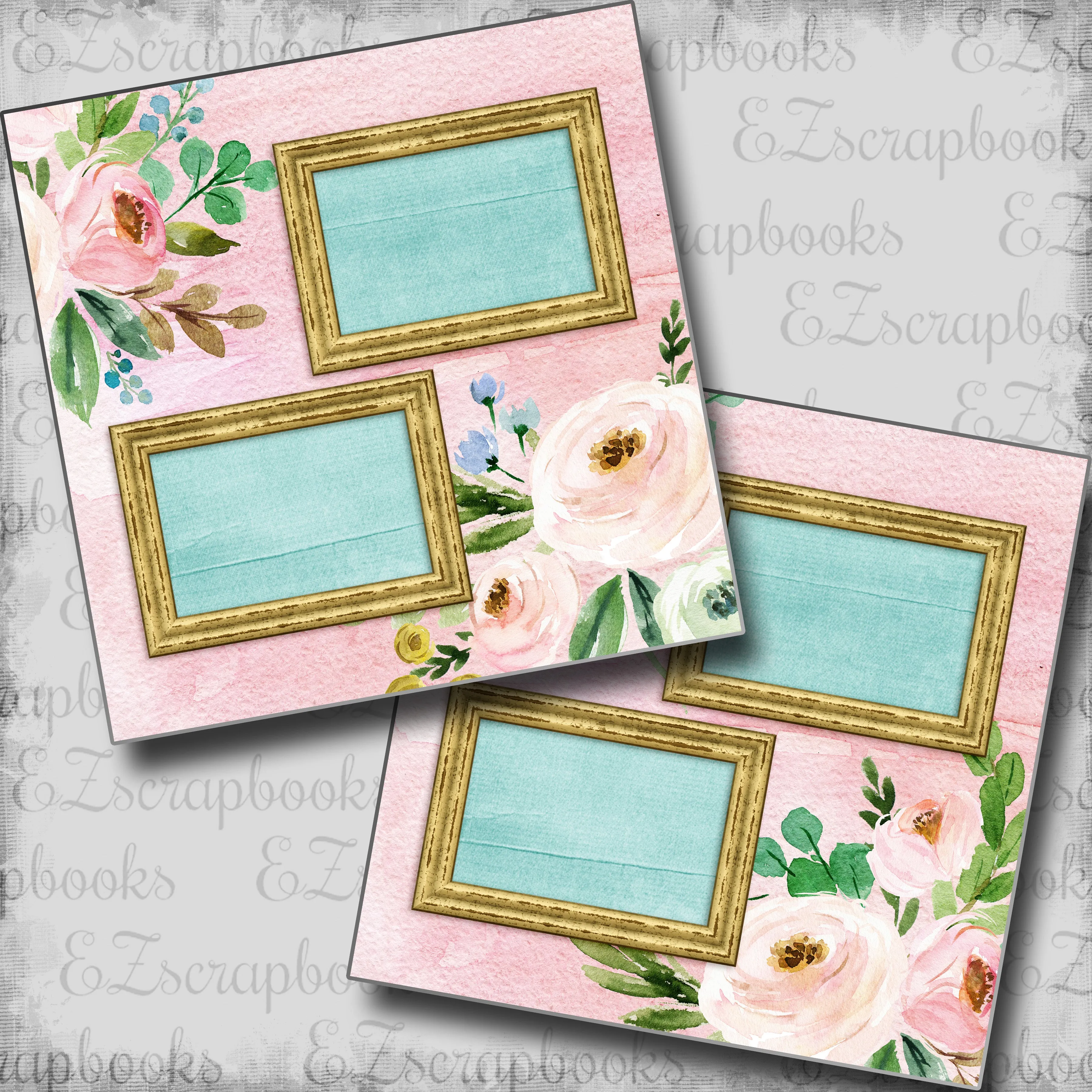 Watercolor Roses - 5530
