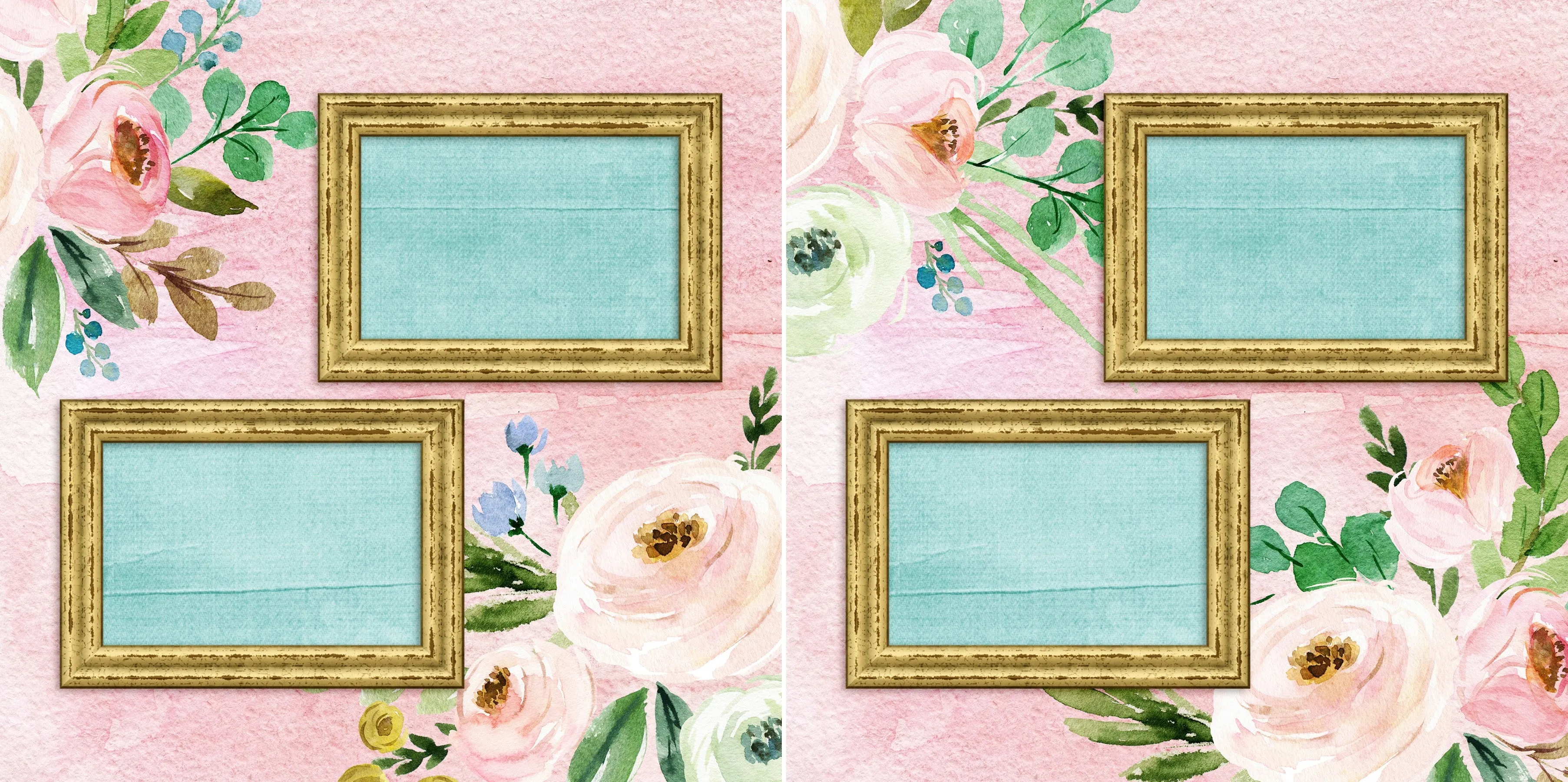 Watercolor Roses - 5530