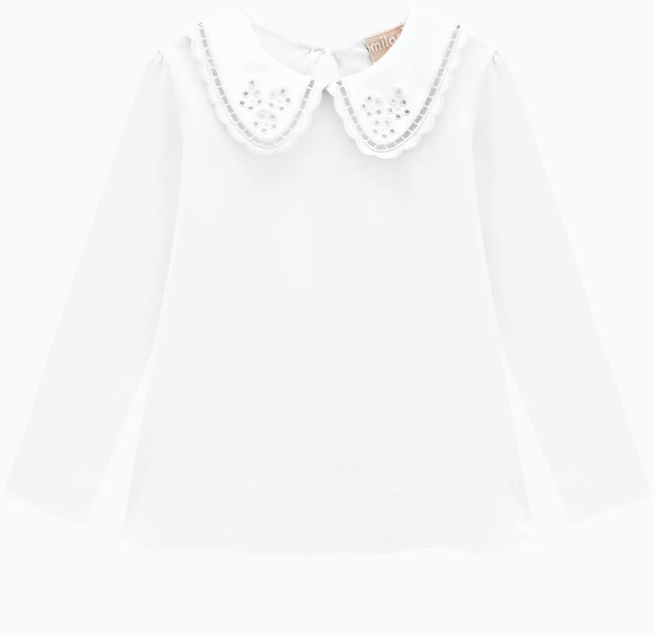 White collared girls blouse