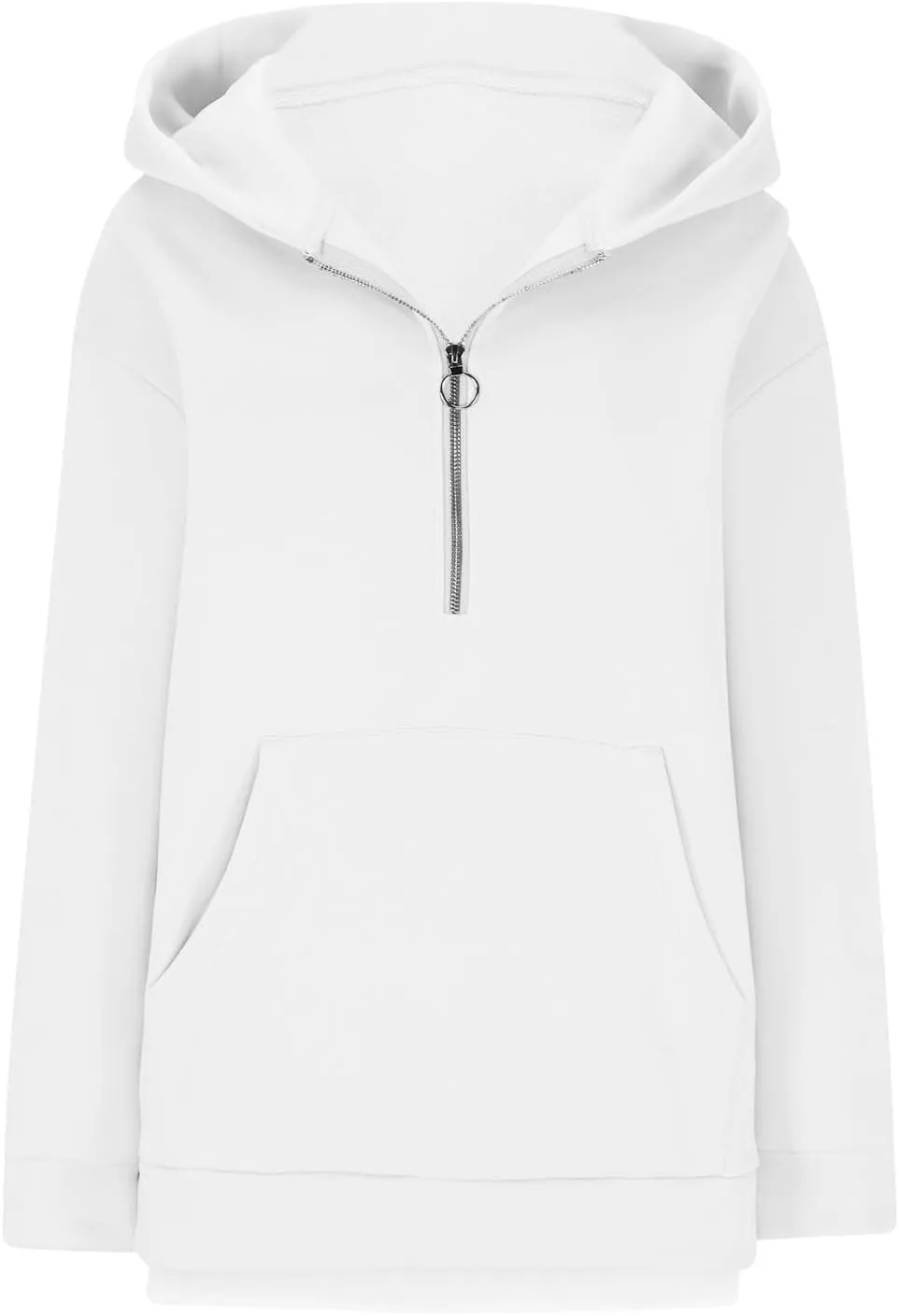 Woemns 2024 Half Zip Hoodie Trendy Cropped Sweatshirt Hooded Hoodies Tops Preppy Fashion Outfits Clothing