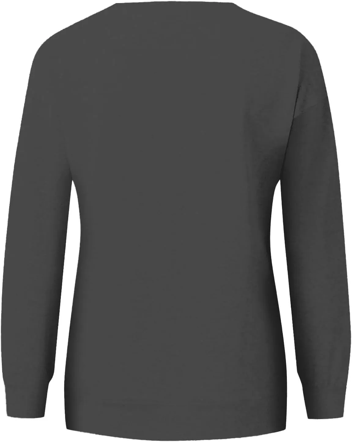 Womens Sweatshirts Halloween Cute Printed Hoodless Round Neck Loose Fit Pullover Hoodies Fall Casual Long Sleeve Tops